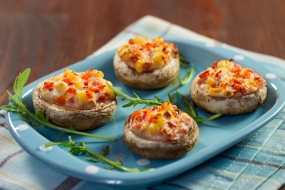 Game Day Delight: Cheesy Bacon-Stuffed Mushrooms